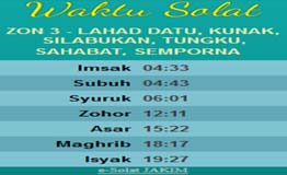 Waktu solat nilai 2021